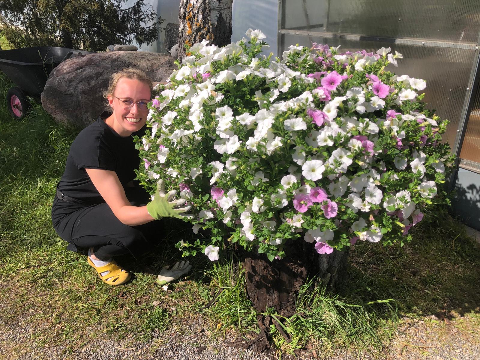 Peretütar Sandra 35-l ampliga, mis kohe läks kliendi koju. 2025. aastal 35 l ampel